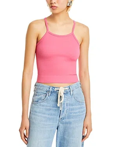 Aqua Ribbed Knit Sleeveless Top - 100% Exclusive In Hot Pink
