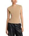 Aqua Ribbed Top - Exclusive In Brown