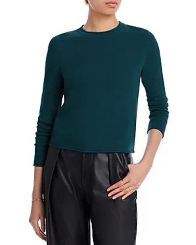 Aqua Rolled Edge Cashmere Sweater - 100% Exclusive In Green