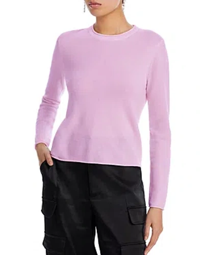 Aqua Rolled Edge Cashmere Sweater - 100% Exclusive In Lavender Amethyst