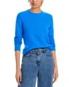 Aqua Rolled Edge Cashmere Sweater - Exclusive