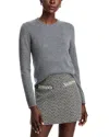 Aqua Rolled Edge Cashmere Sweater - Exclusive