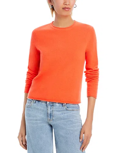 Aqua Rolled Edge Cashmere Sweater - Exclusive