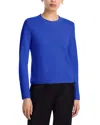 Aqua Rolled Edge Cashmere Sweater - Exclusive In Blue
