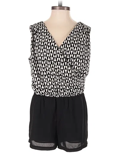 Pre-owned Aqua Romper In Black