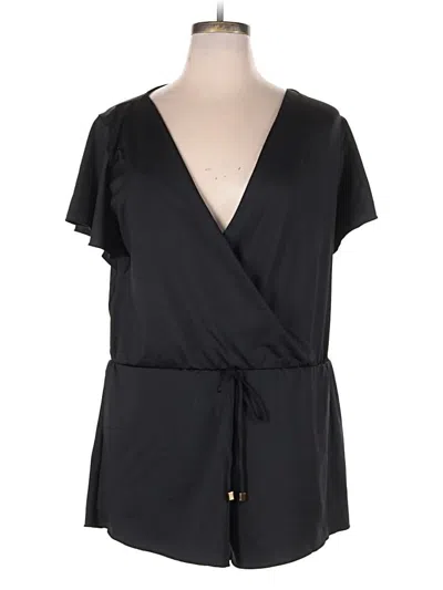 Pre-owned Aqua Romper In Black