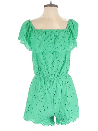 Pre-owned Aqua Romper In Green