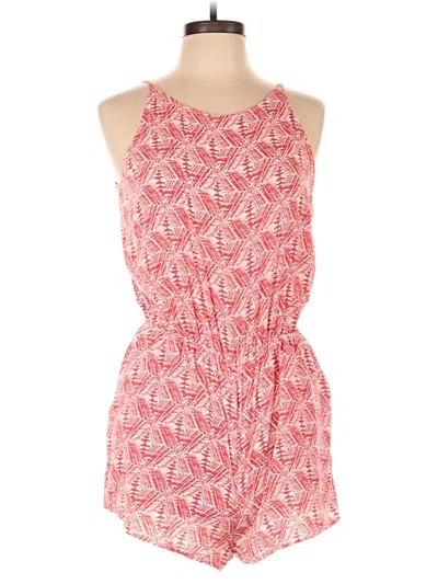 Pre-owned Aqua Romper In Red