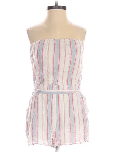Pre-owned Aqua Romper In White