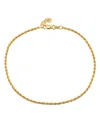 Aqua Rope Chain Ankle Bracelet - Exclusive In Gold