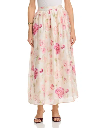 Aqua Rose Maxi Skirt - Exclusive In Multi