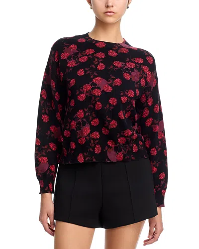 Aqua Rose Skull Sweatshirt - Exclusive In Red