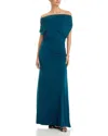 Aqua Ruched Dress - Exclusive In Blue