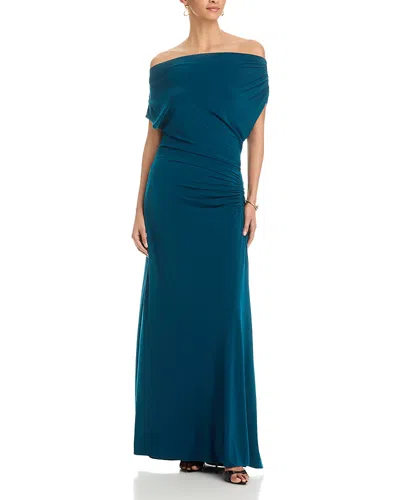 Aqua Ruched Dress - Exclusive In Blue