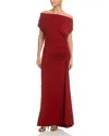 Aqua Ruched Dress - Exclusive In Red