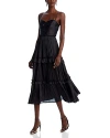 Aqua Ruched Top Midi Dress - 100% Exclusive In Black