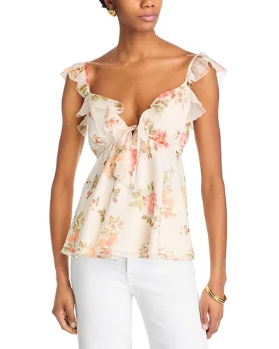 Aqua Ruffle Cami Top - Exclusive In Yellow