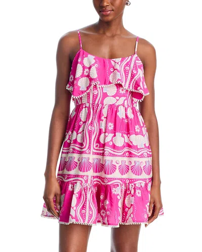 Aqua Ruffle Mini Dress - Exclusive In Pink