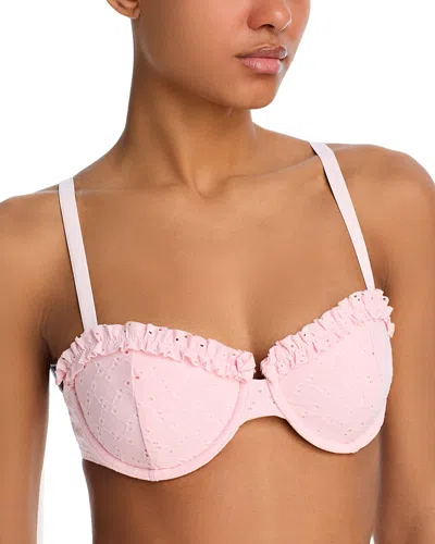 Aqua Ruffle Underwire Bikini Top - Exclusive In Petal