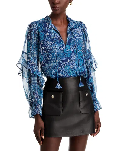Aqua Ruffled Top - Exclusive In Blue