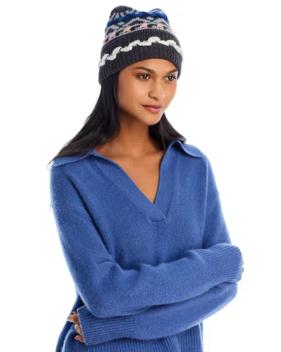 Aqua Rustic Knit Hat - Exclusive In Blue/multi