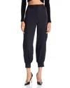 Aqua Satin Jogger Pants - Exclusive In Black