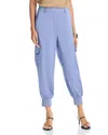 Aqua Satin Jogger Pants - Exclusive In Blue