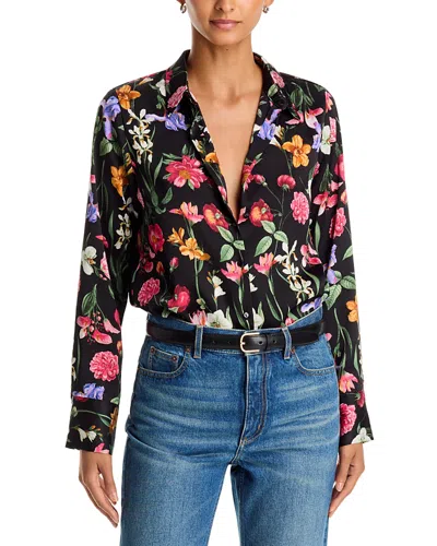 Aqua Satin Shirt - Exclusive In Black
