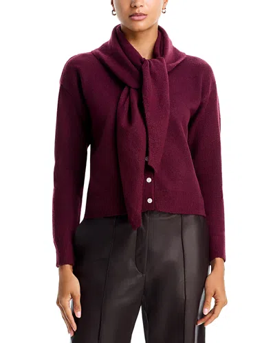 Aqua Scarf Cardigan - Exclusive In Red