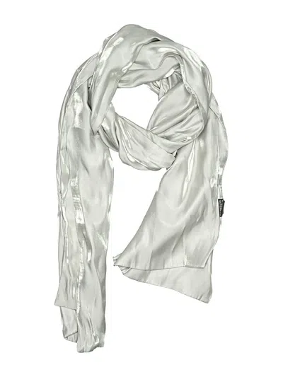 Pre-owned Aqua Scarf In Silver