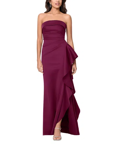 Aqua Scuba Strapless Gown - Exclusive In Multi