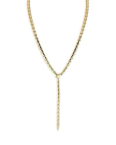 Aqua Serpent Lariat Necklace, 16 - Exclusive In Gold