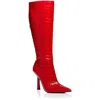 Aqua Shea Womens Zipper Knee-high Boots In Multi