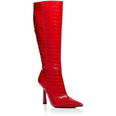 Aqua Shea Womens Zipper Knee-high Boots In Multi