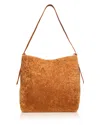 Aqua Shearling Top Handle Bag - Exclusive In Brown