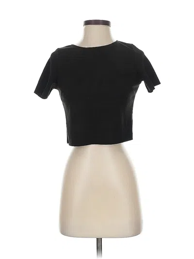 Pre-owned Aqua Short Sleeve T-shirt In Black