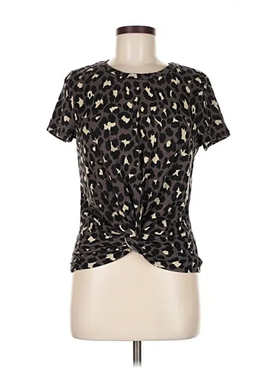 Pre-owned Aqua Short Sleeve T-shirt In Black