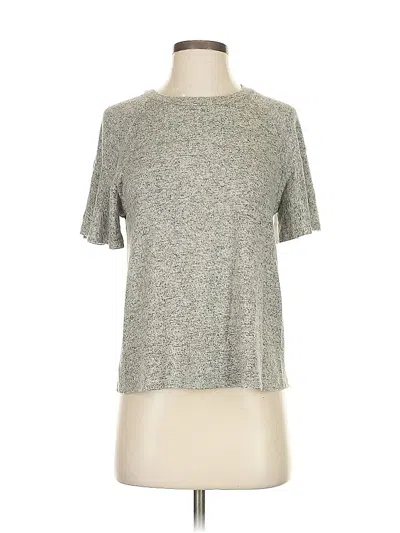 Pre-owned Aqua Short Sleeve T-shirt In Silver