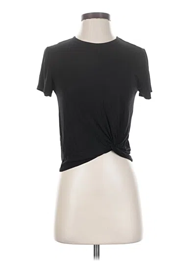 Pre-owned Aqua Short Sleeve T-shirt In Black
