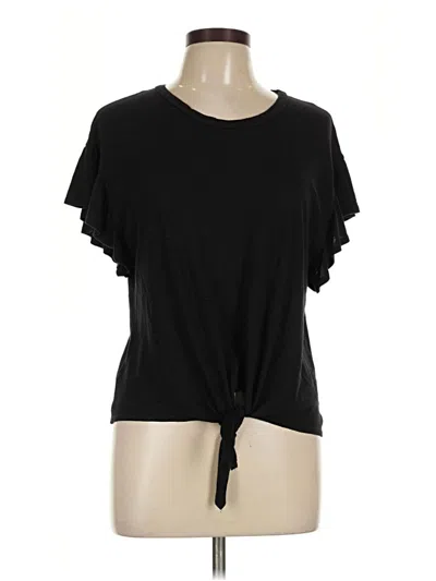 Pre-owned Aqua Short Sleeve T-shirt In Black