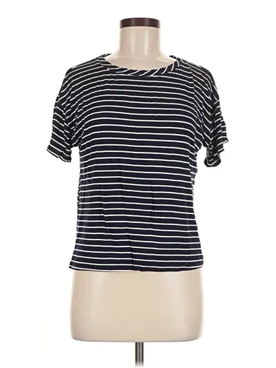 Pre-owned Aqua Short Sleeve T-shirt In Blue