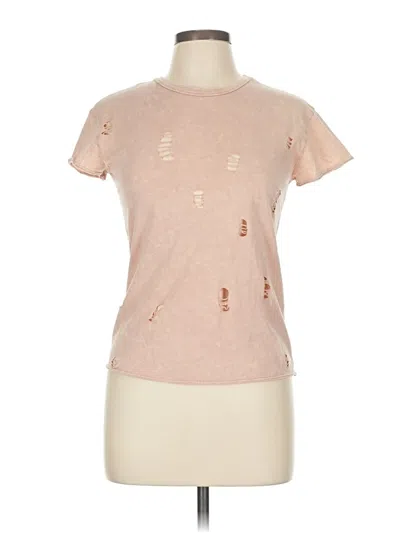 Pre-owned Aqua Short Sleeve T-shirt In Brown