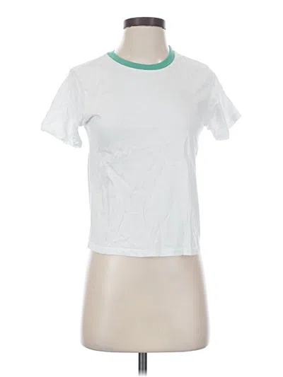 Pre-owned Aqua Short Sleeve T-shirt In White