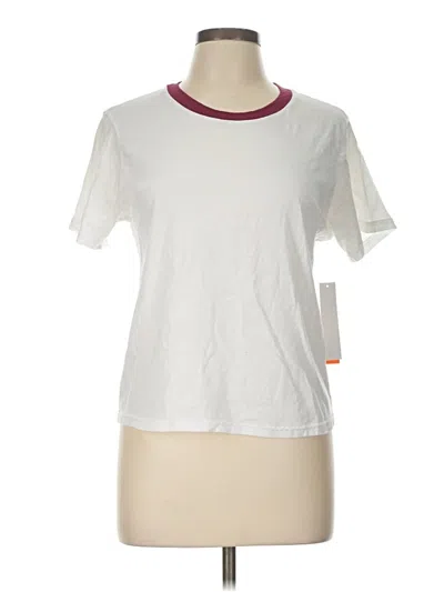 Pre-owned Aqua Short Sleeve T-shirt In White