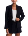 Aqua Single Breasted Blazer - Exclusive In Black