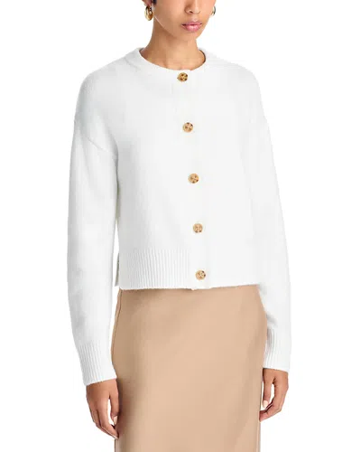 Aqua Side Slit Cardigan - Exclusive In White