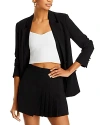 Aqua Single Breasted Blazer - Exclusive In Black