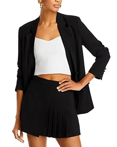 Aqua Single Breasted Blazer - 100% Exclusive In Black