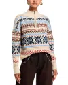 Aqua Ski Half Zip Sweater In Multi