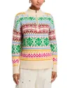 Aqua Ski Half Zip Sweater In Multi